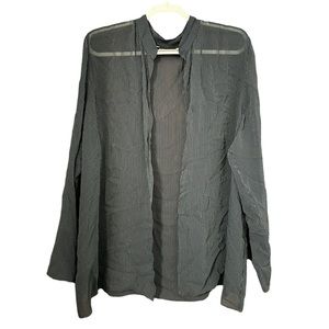 MARINA RINALDI blue pin striped topper size 2X